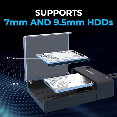 USB Type C Dual Docking Station for PCIe NVMe M.2 SSDs with Offline Cloning J274