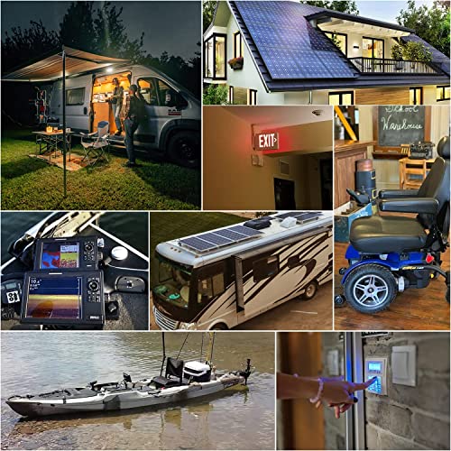 12V 100Ah LiFePO4 Lithium Battery with Smart BMS for RV, Solar, Marine U330660
