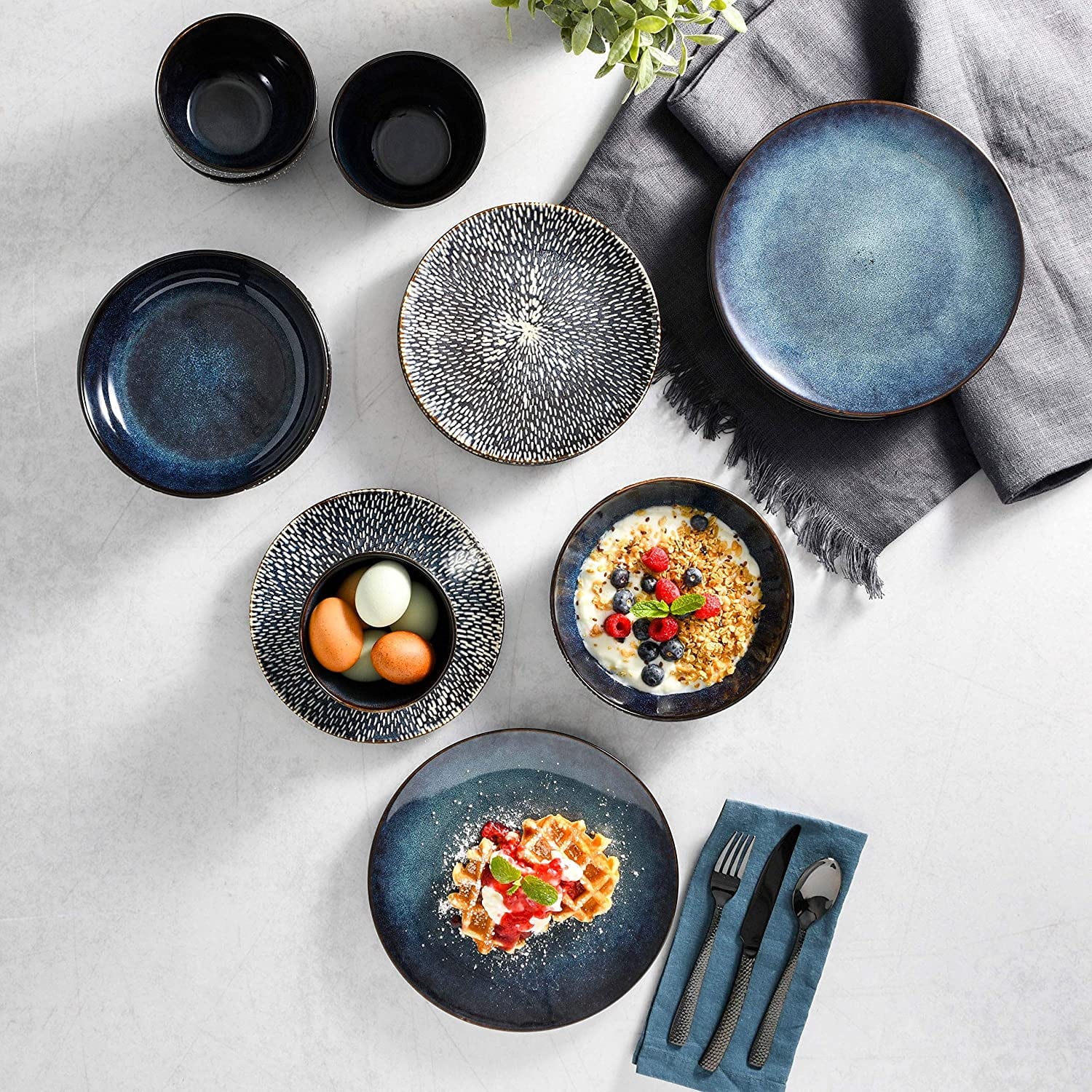 16-Piece Dinnerware Set - Cobalt L419022