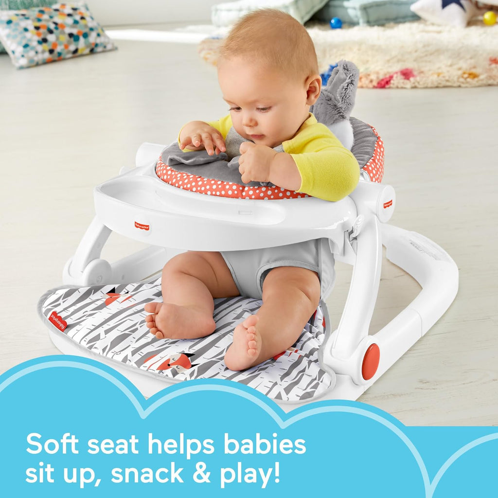 Portable Baby Chair Floor Seat with Snack Tray and Toy Bar L617