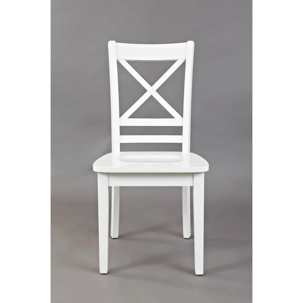 Solid Wood Cross-Back Dining Chair Set of 2 P593694