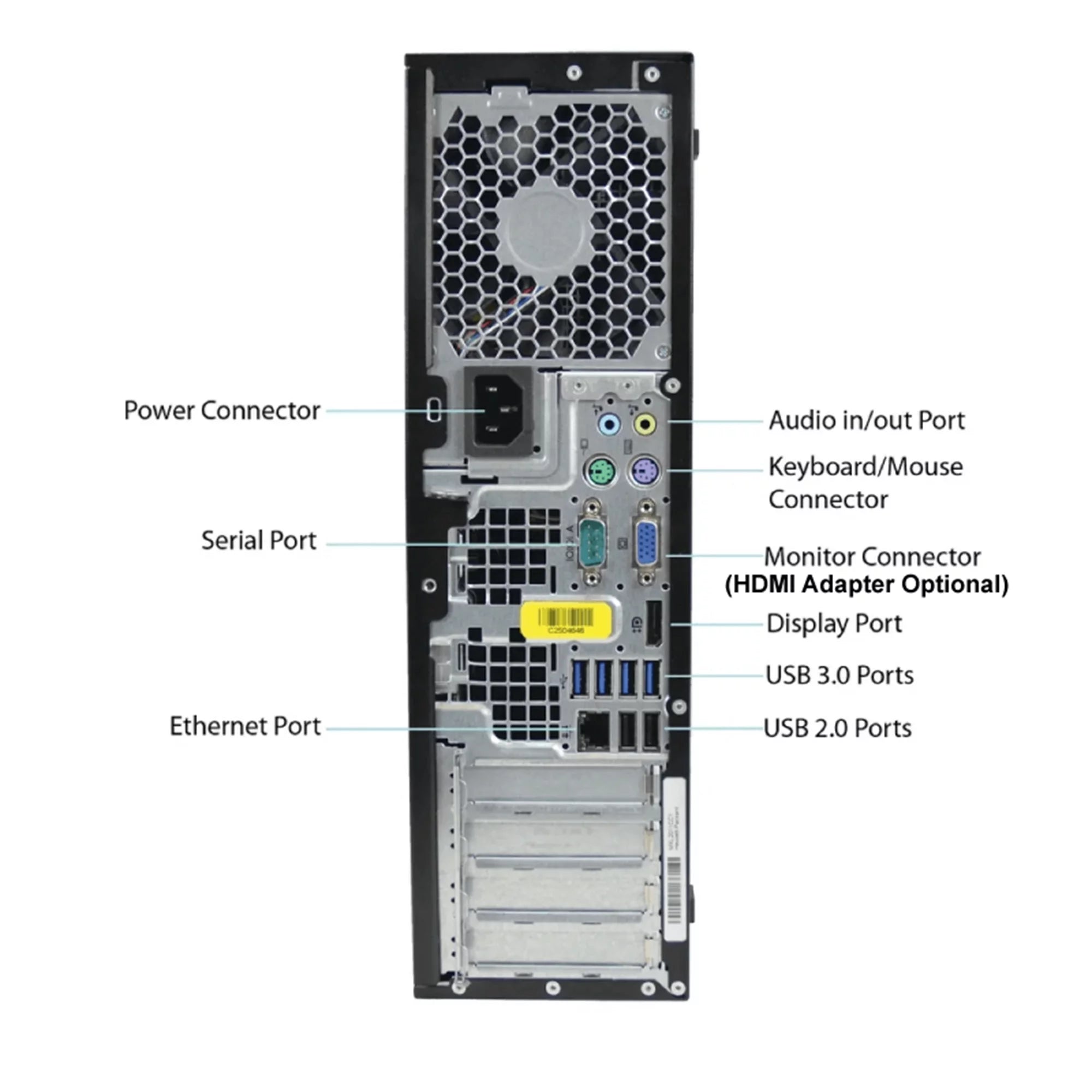 Refurbished Desktop Computer Tower PC with Intel Quad-Core i5, 4GB RAM, 2TB Hard Drive, Windows 10 Pro, 17" LCD Monitor, Keyboard and Mouse P23502
