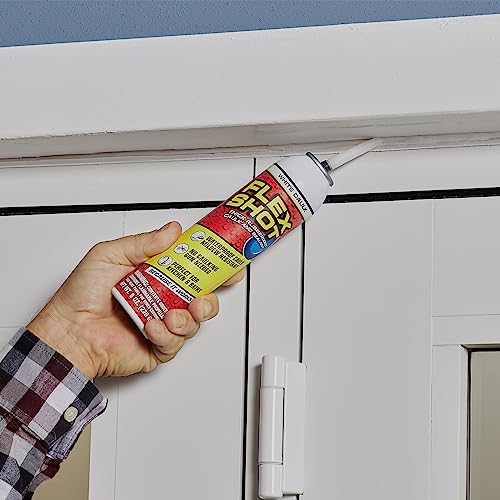 Rubber Adhesive Sealant Caulk, 8 oz, White Q256
