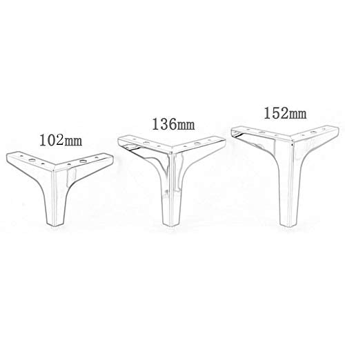 Iron Furniture Feet, Triangular Modern Sofa Legs, DIY Replacement Parts with Screws J15994