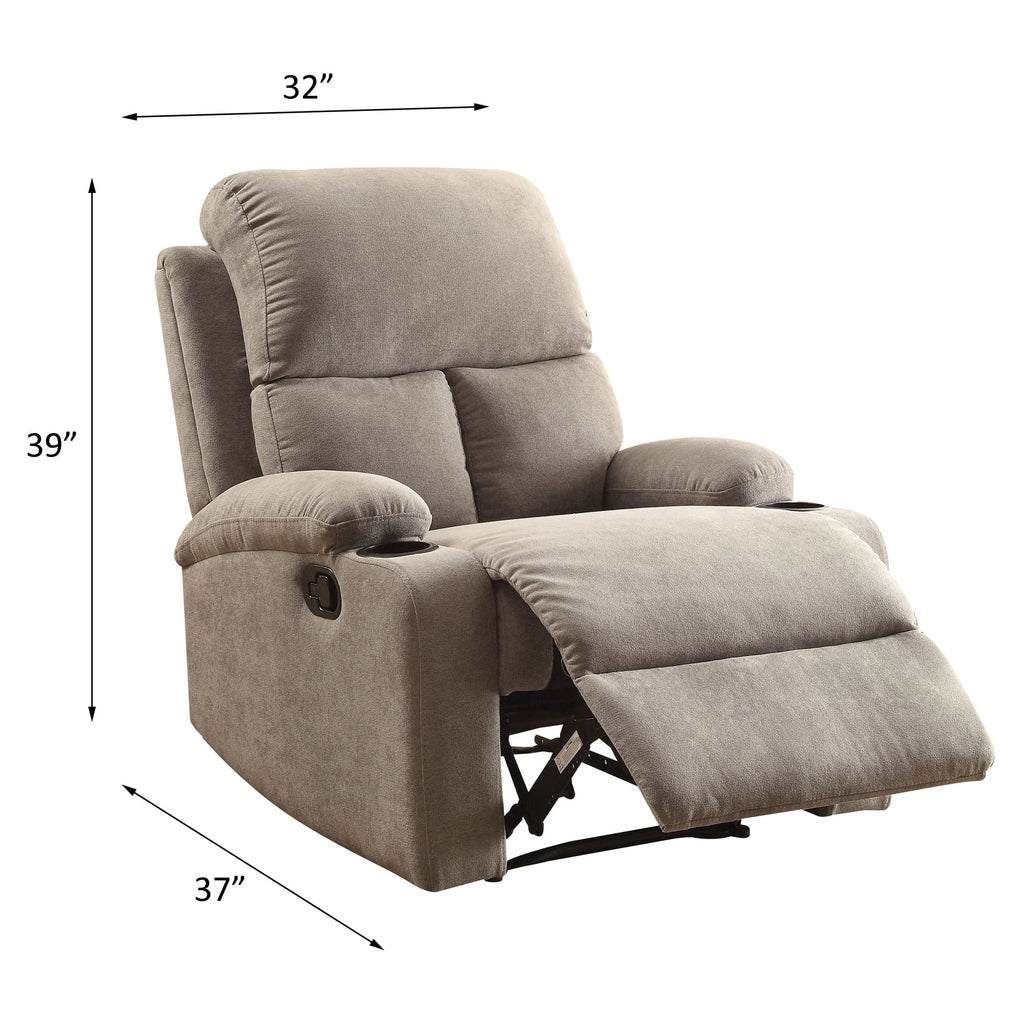 Upholstery Motion Recliner in Gray A319
