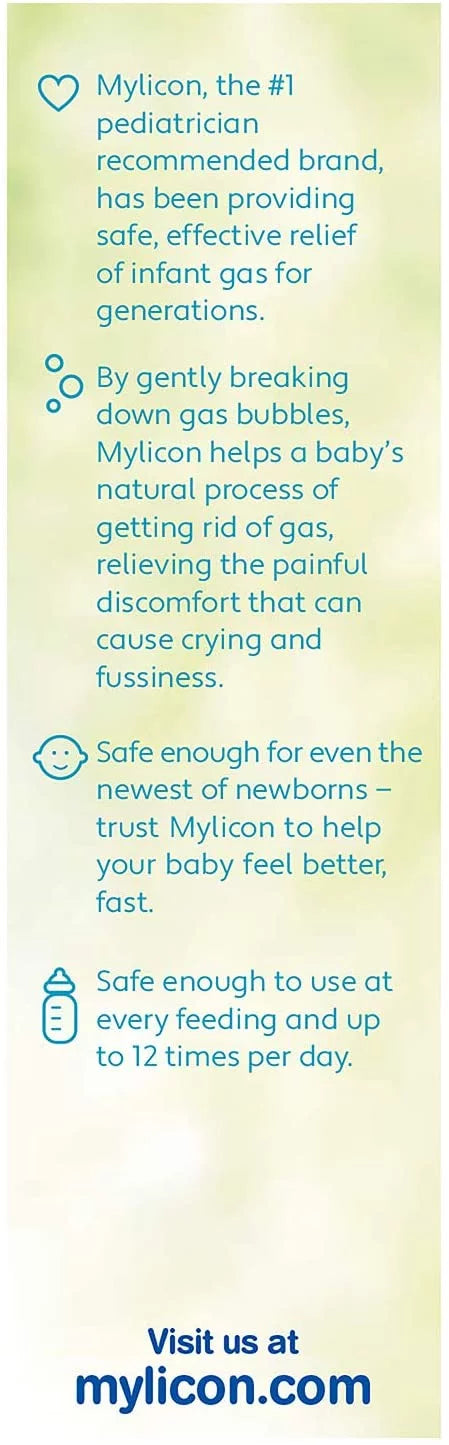 Gas Relief Drops for Infants, Dye Free, 1 oz (Pack of 6) H720568