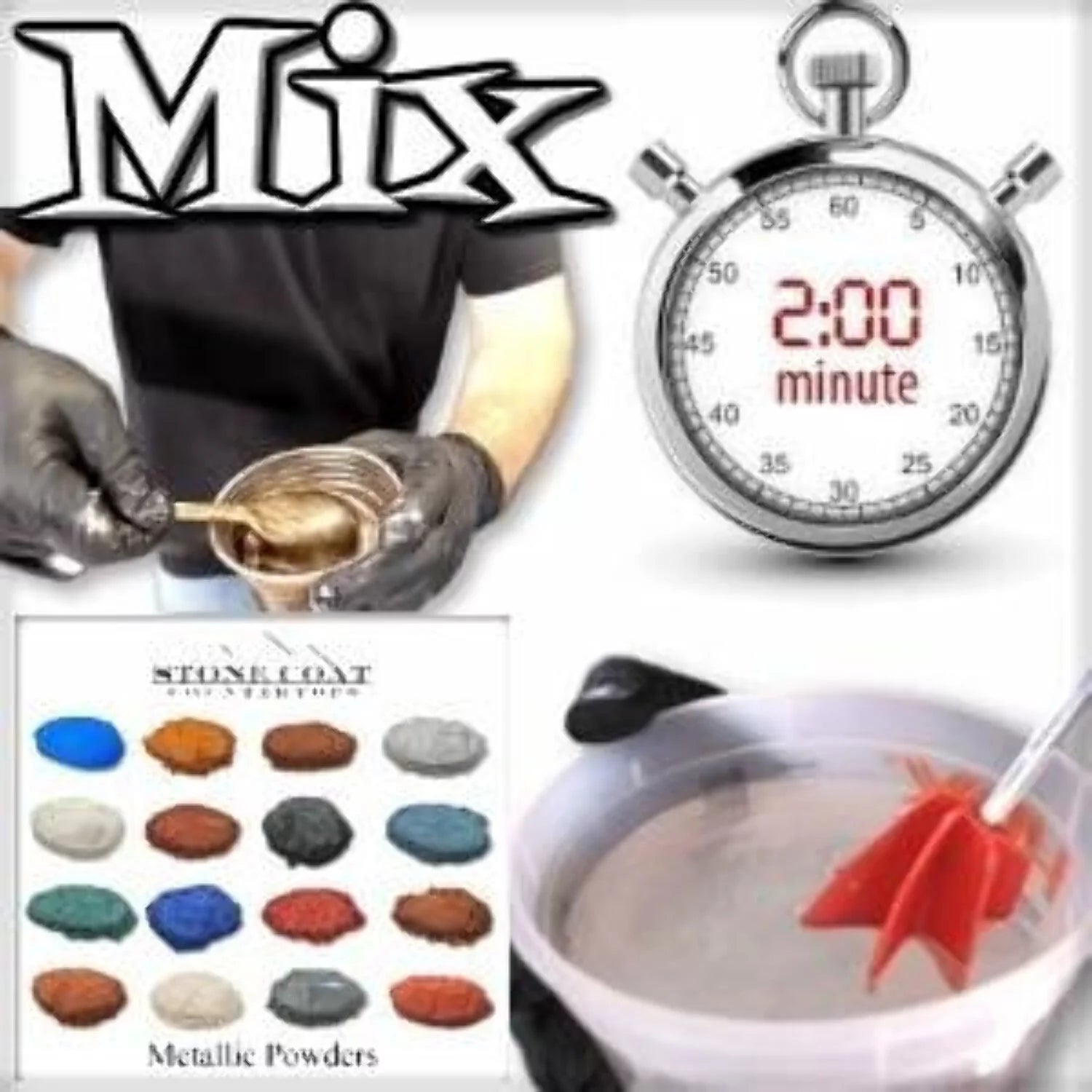 Countertop Epoxy Resin Kit, 1/2 Gallon, Heat Resistant Clear Coating Y361