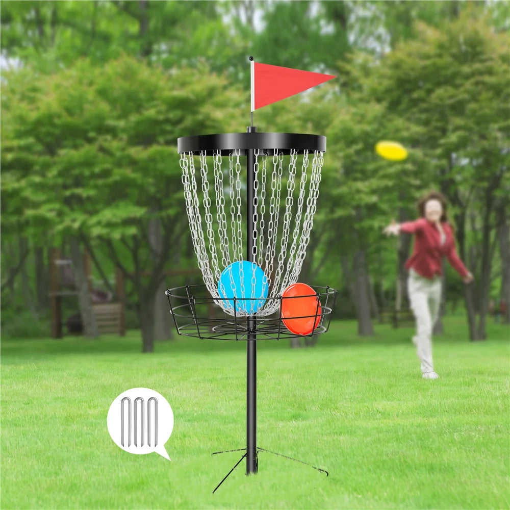 Disc Golf Goal with Carrying Bag and 3 Discs X622263