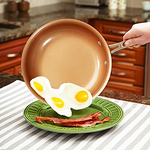 10 inch Ceramic Copper Non-Stick Fry Pan Skillet T42643