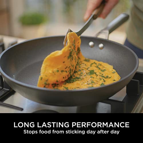 24cm Hard Anodised Frying Pan, Non-Stick, Induction Compatible F496881