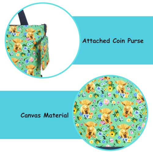Medium Canvas Tote Bag with Coin Purse X19342