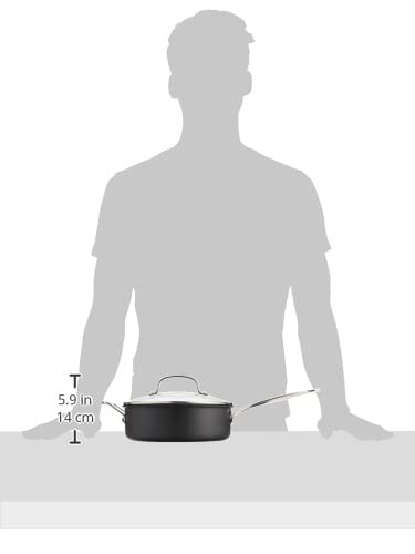 Nonstick Hard-Anodized 3.5-Quart Saute Pan with Lid A18523