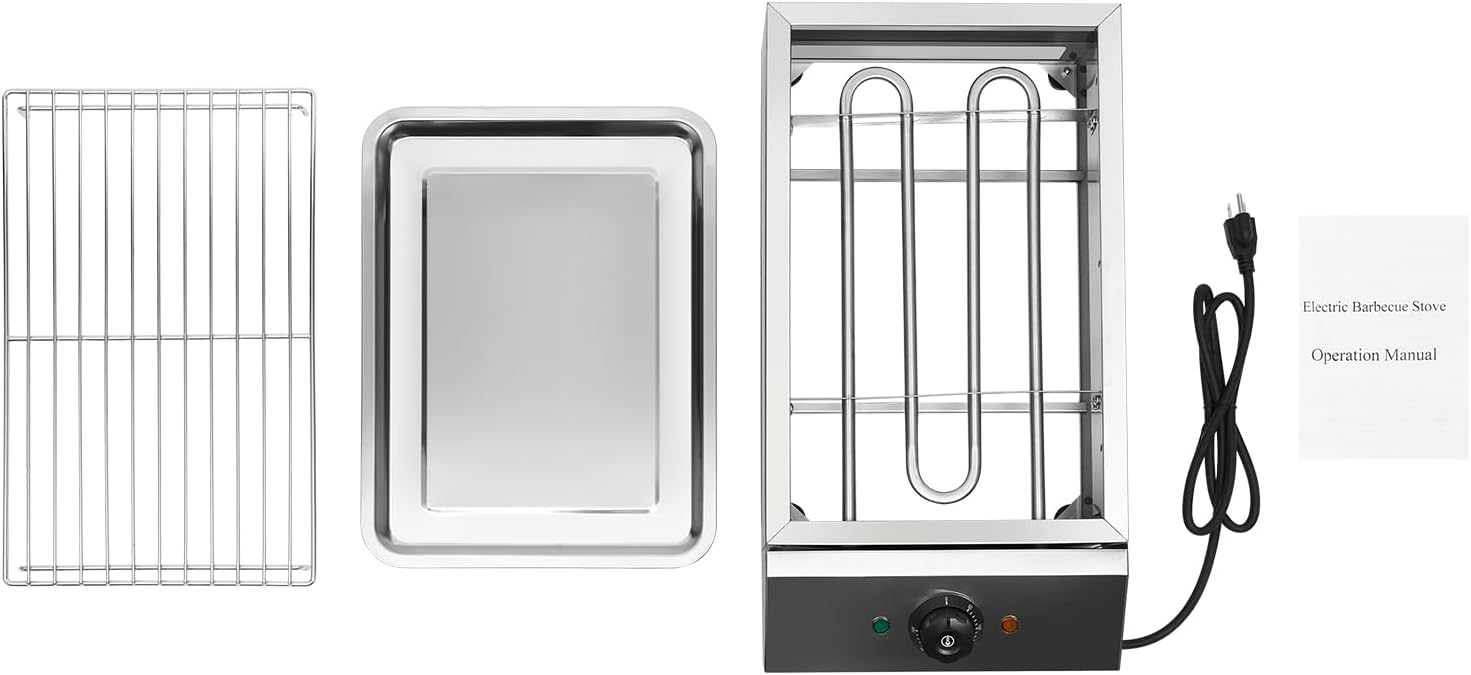 Electric Grill with Adjustable Temperature Control, Nonstick Surface U842083
