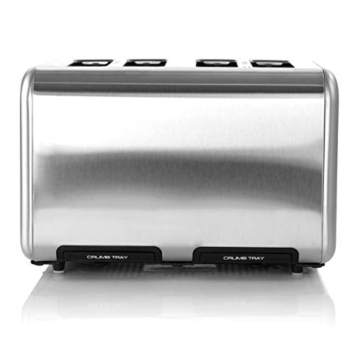 4 Slice Toaster Stainless Steel Red E510709