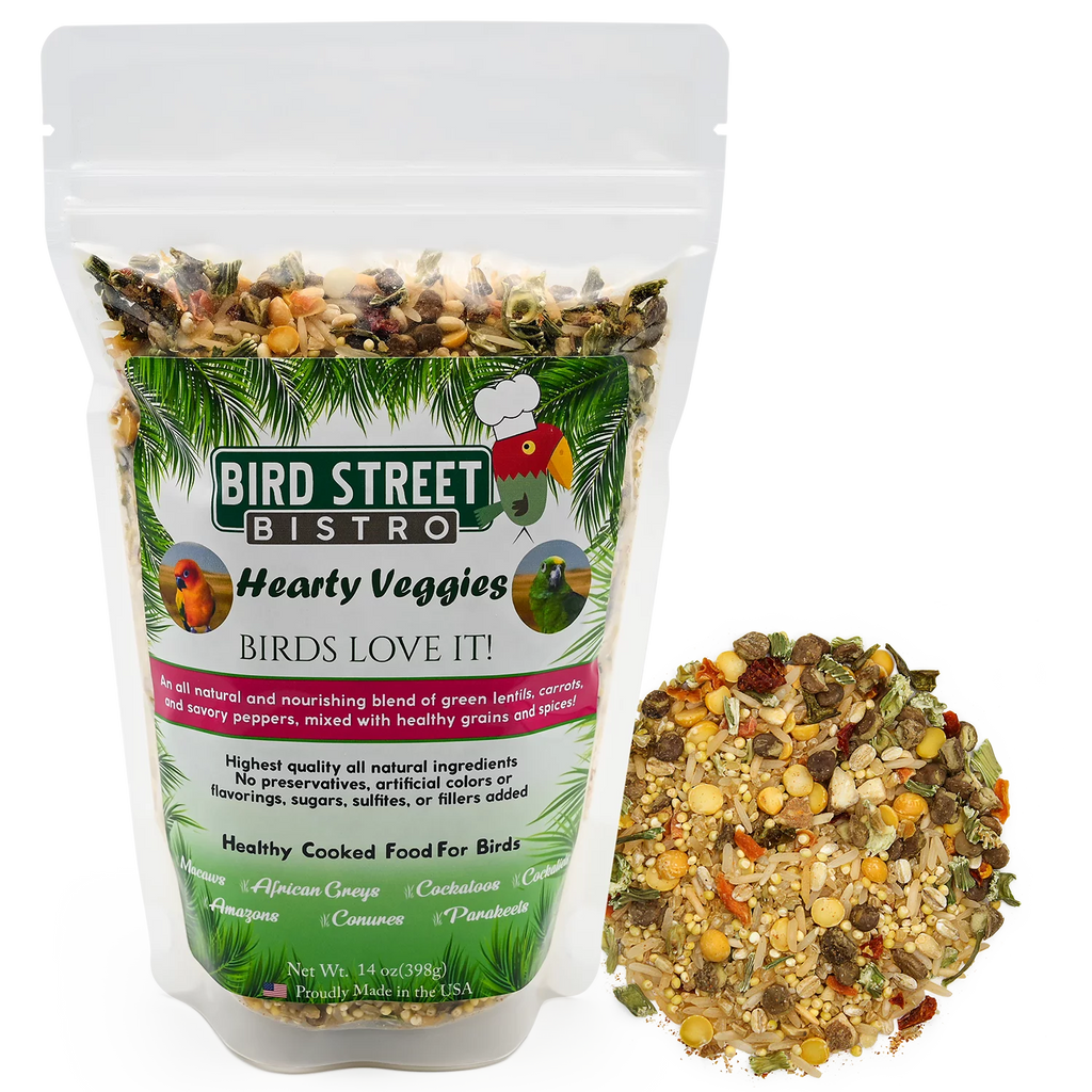 Hearty Veggies Parrot Food, Natural Grains I486498