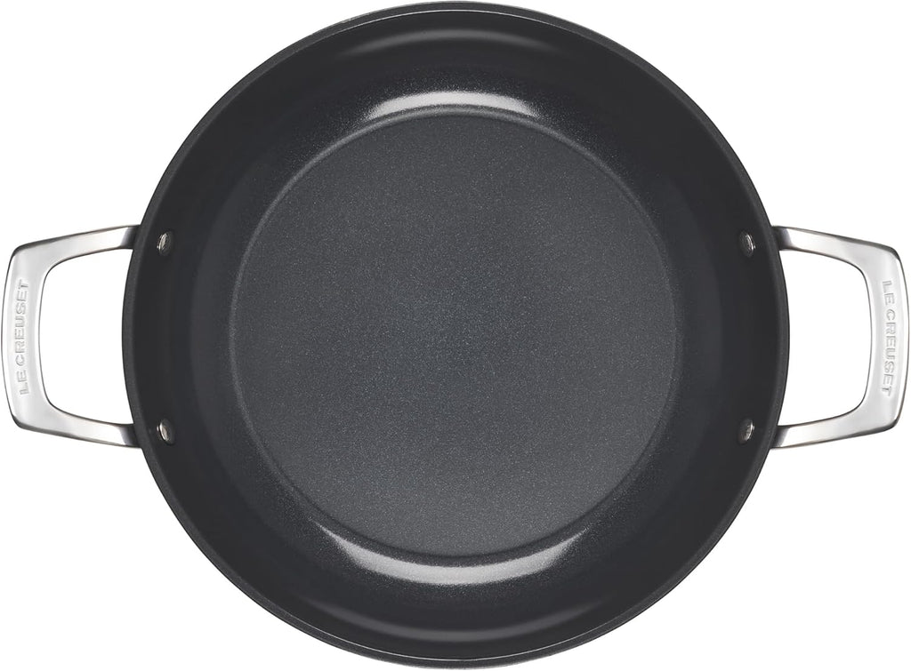 Non-stick Ceramic Shallow Braiser with Glass Lid, 3.5 qt. P333