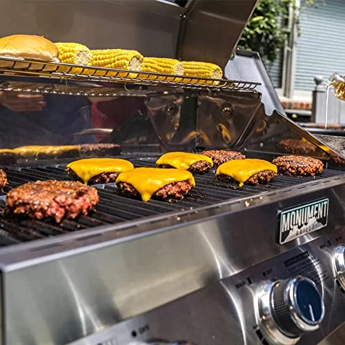 4-Burner Propane Gas Grill Stainless Steel Cabinet with Side Burner and Rotisserie Kit I16176