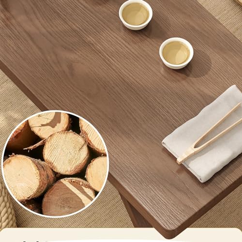 Japanese Low Table, Bamboo Folding Tatami Table for Floor Sitting S335