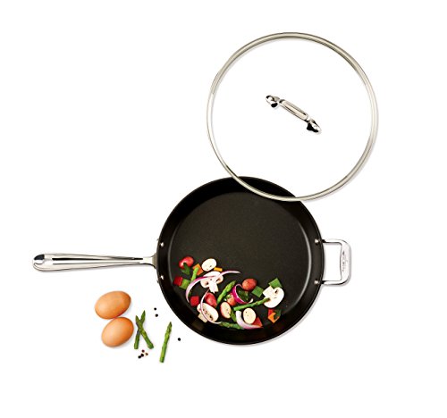 Hard Anodized Nonstick 2 Piece Fry Pan Set 10 and 12 Inch with Glass Lids C346