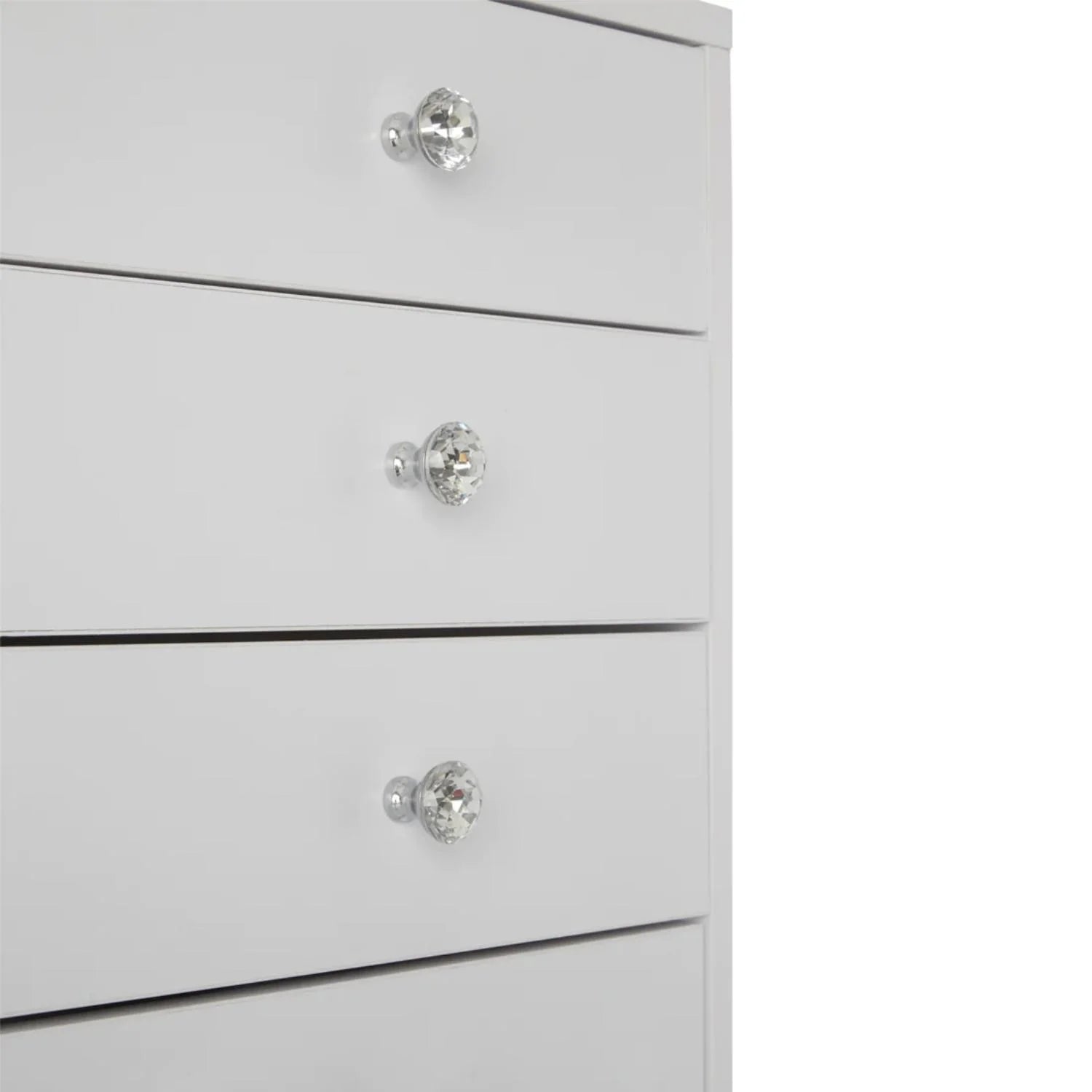 5-Drawer Makeup Vanity Storage Unit, Bright White R6517