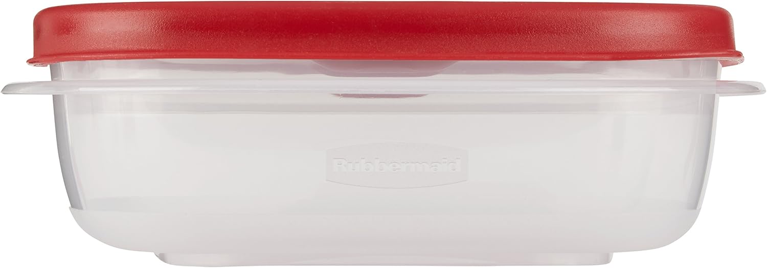 Food Storage Container, 3 Cup, Red V453