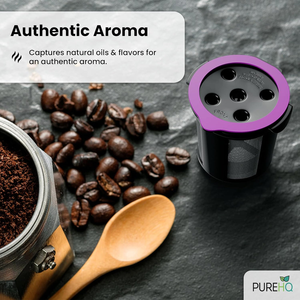 4 Reusable K Cups for Keurig Supreme, Plus, Slim, Classic - Refillable Coffee Pods Filter X2604