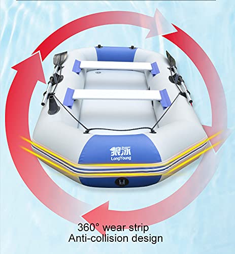 Inflatable Kayak 9-Foot 4-Person Fishing Boat with Paddle K973
