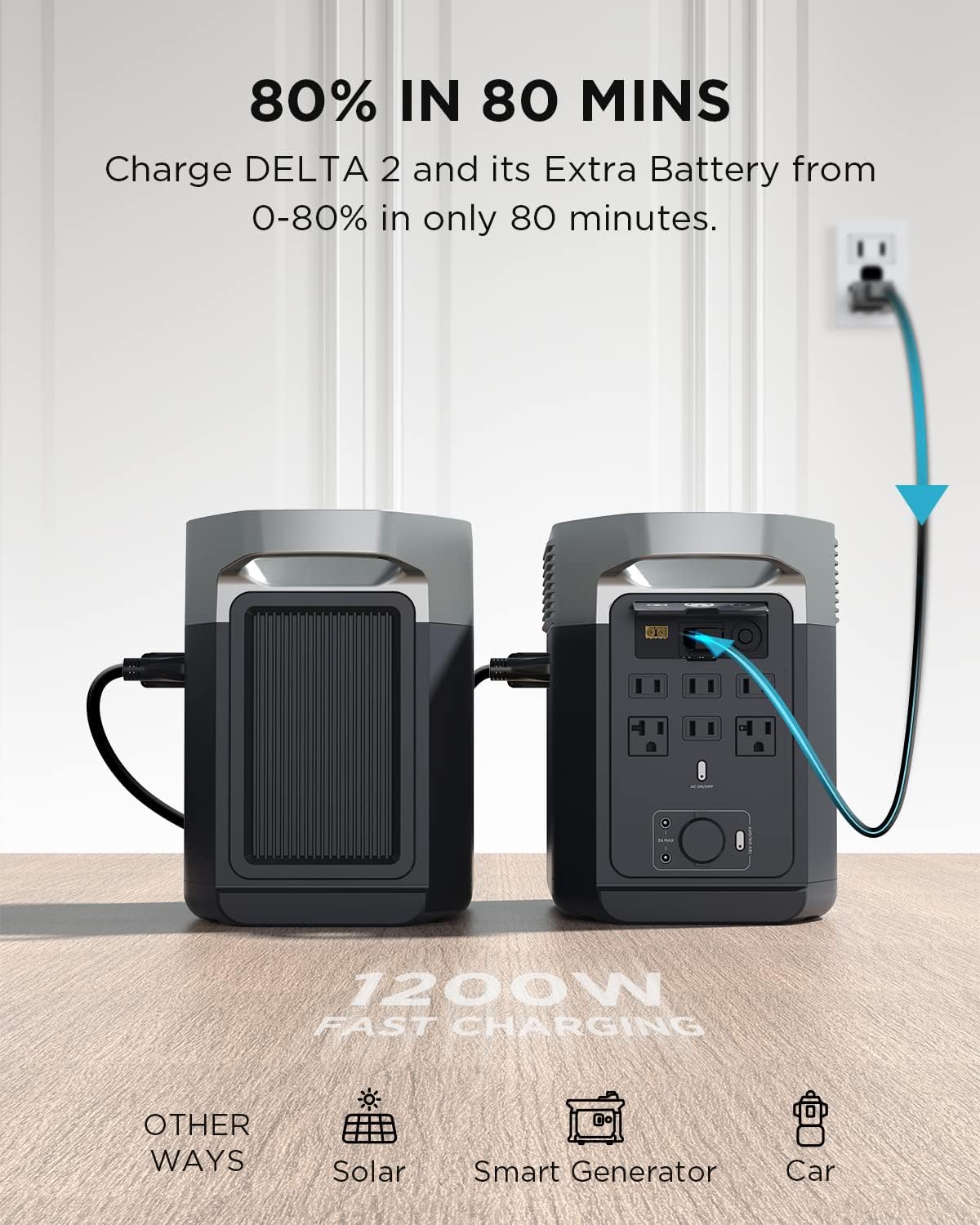 Extra Battery 1024Wh LiFePO4 for Power Station W663