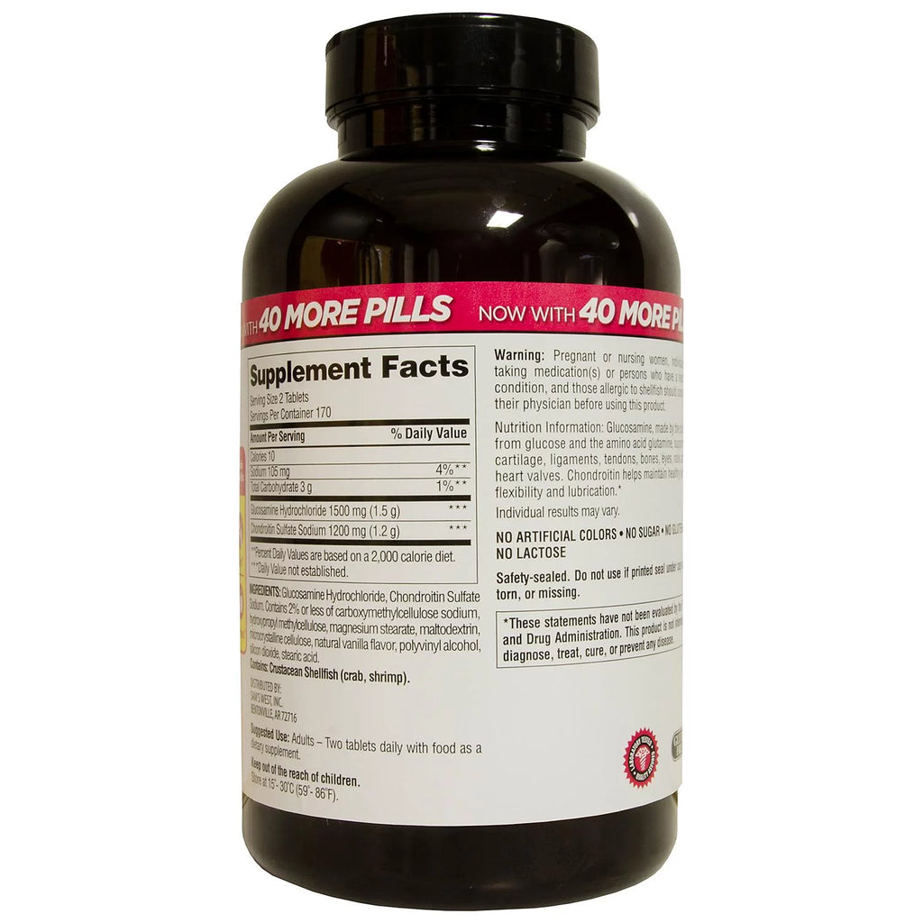 Glucosamine Chondroitin Joint Support Supplement, 340 Count P4393
