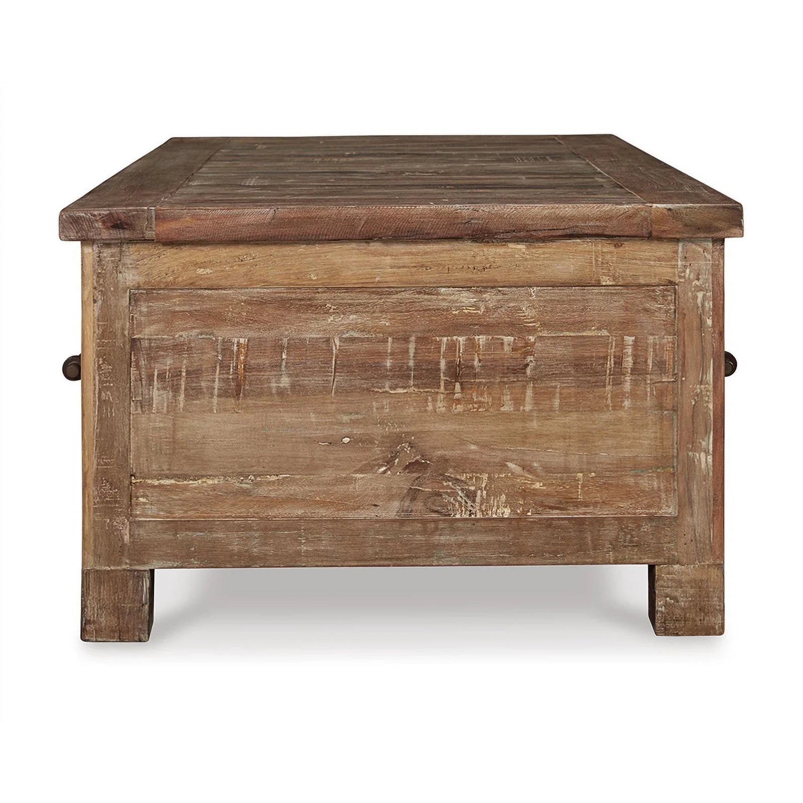 Wood Coffee Table with Storage in Dark Brown F2796