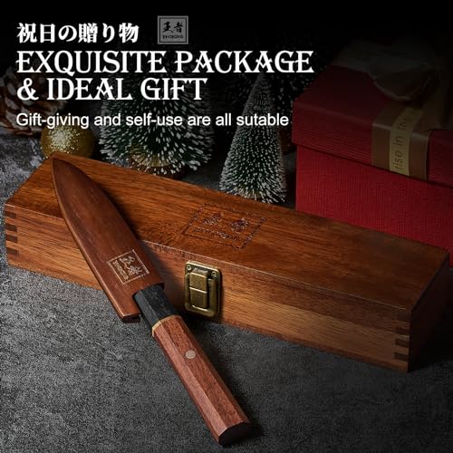 8 Inch Japanese Kitchen Knife, Hand Forged Chef Knife Gyuto, High Carbon Steel C29795