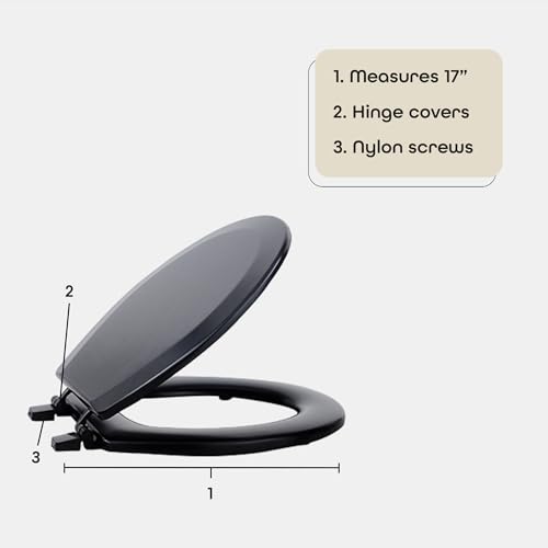 Wood Toilet Seat, Tea Rose, 17 Inch Y540354