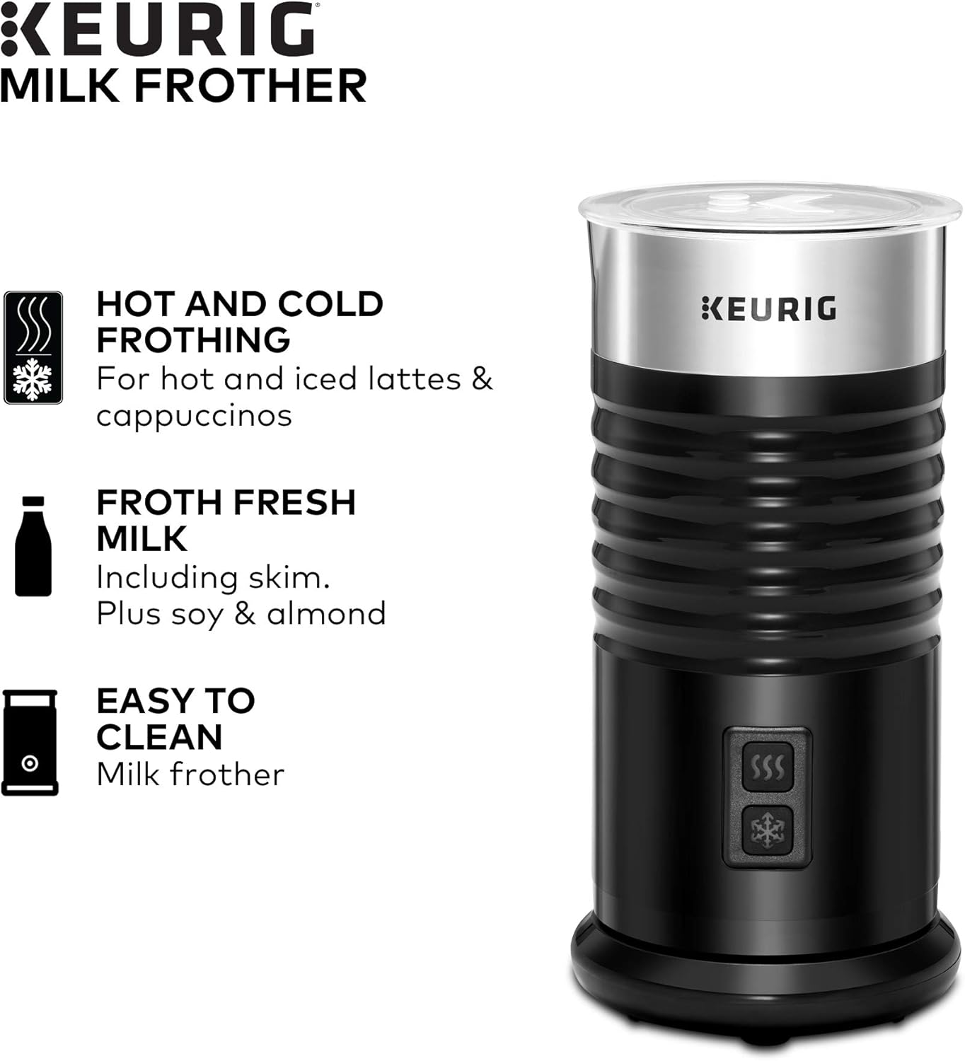 Single Serve Coffee Maker with Milk Frother O815770