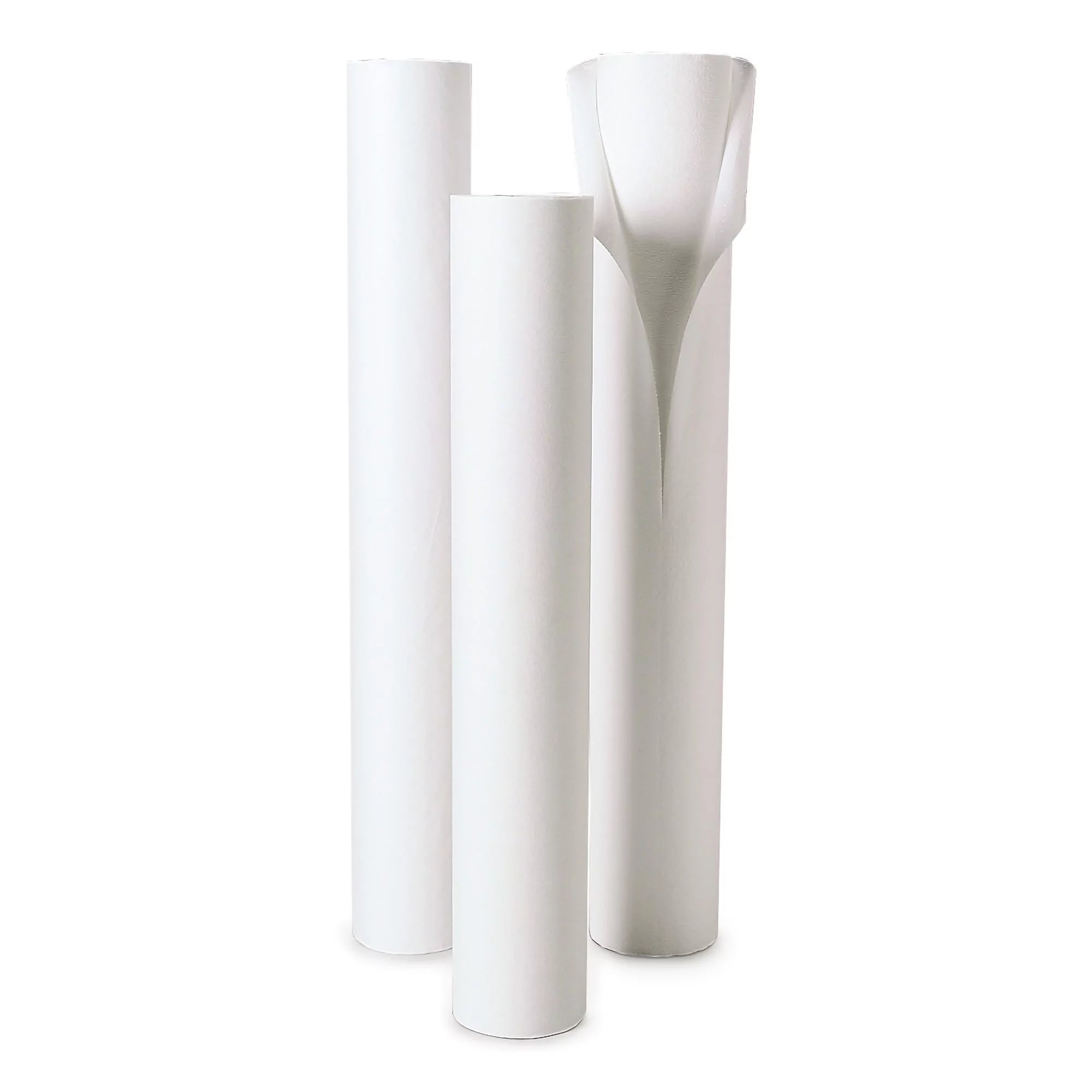 Table Paper White Crepe 24'' W x 125' L 12 Rolls P981346