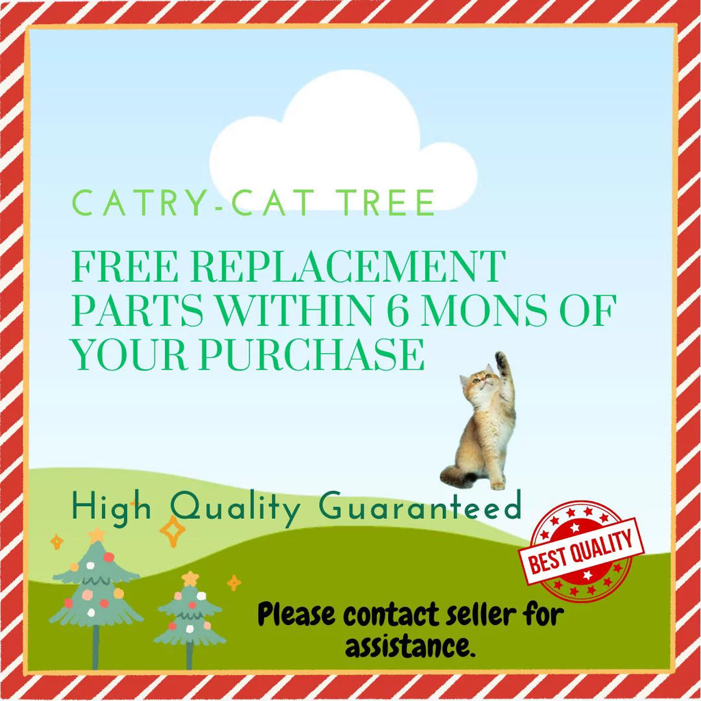 Natural Blossom Woven Tree Branches 6-Level Cat Tower with Hammock and Padded Perches L605