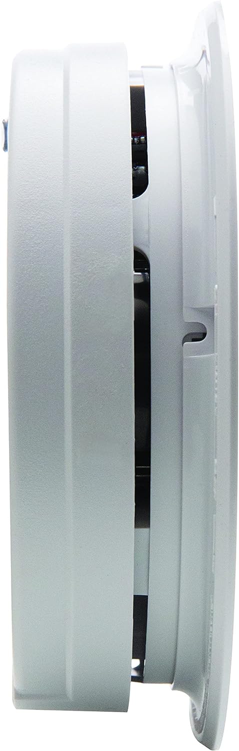 Hardwired Smoke Detector with Battery Backup, Photoelectric Alarm V6303