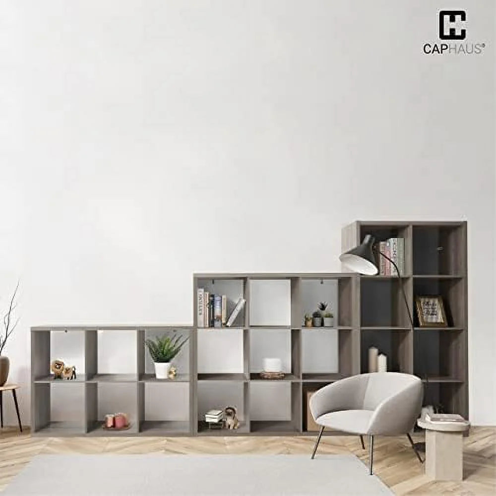 13-Inch Cube Organizer with Extra Thick Edge, 8-Cube White O6493