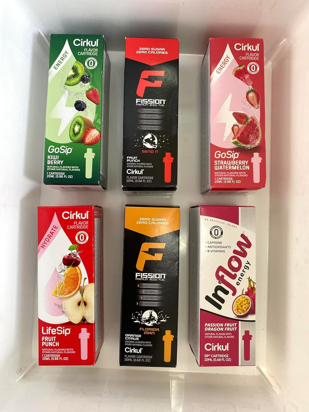 Variety Pack Flavored Drink Cartridges (6 Count) U19831