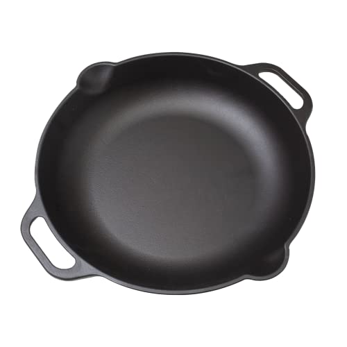 Cast Iron Round Skillet with Double Loop Handles, 10 Inches S9977