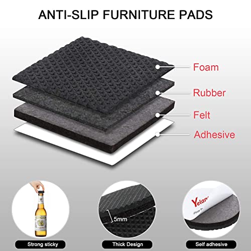 Non Slip Furniture Pads for Hardwood Floors, Self Adhesive Rubber Feet C1863
