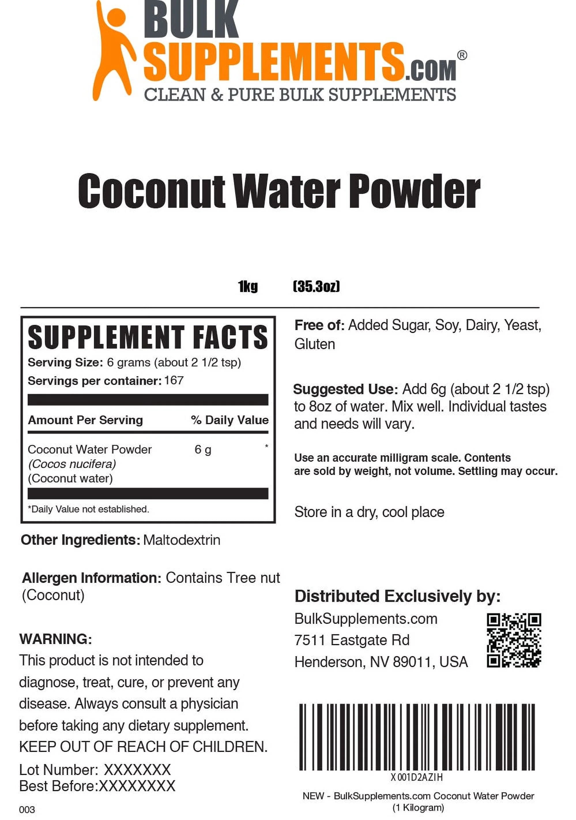 Coconut Powder Electrolyte Drink Mix E15837