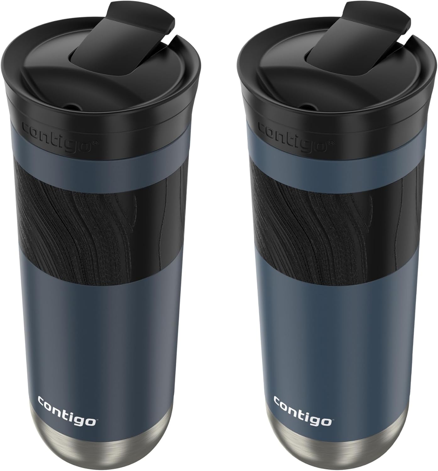 Stainless Steel Travel Mug with Lid, 20 oz, 2-Pack F5498