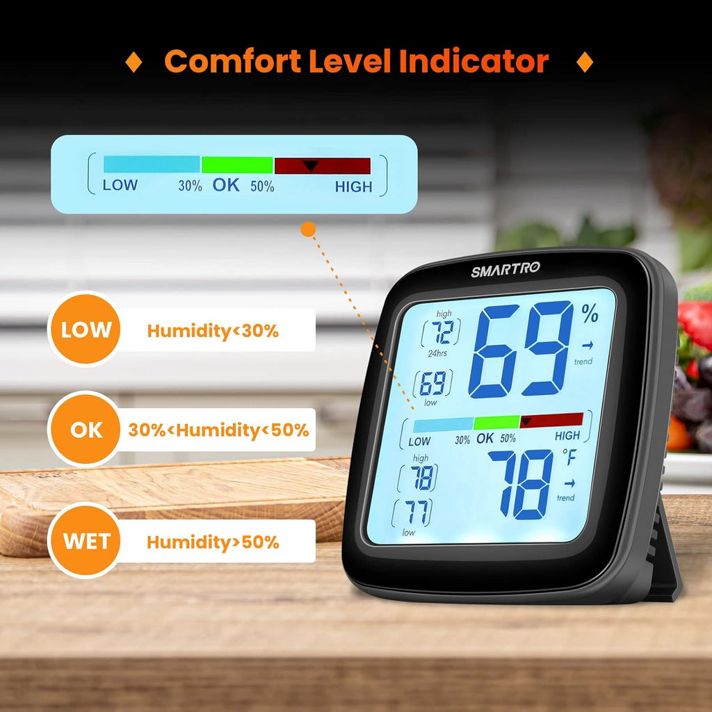Digital Hygrometer Indoor Thermometer Room Humidity Gauge M485