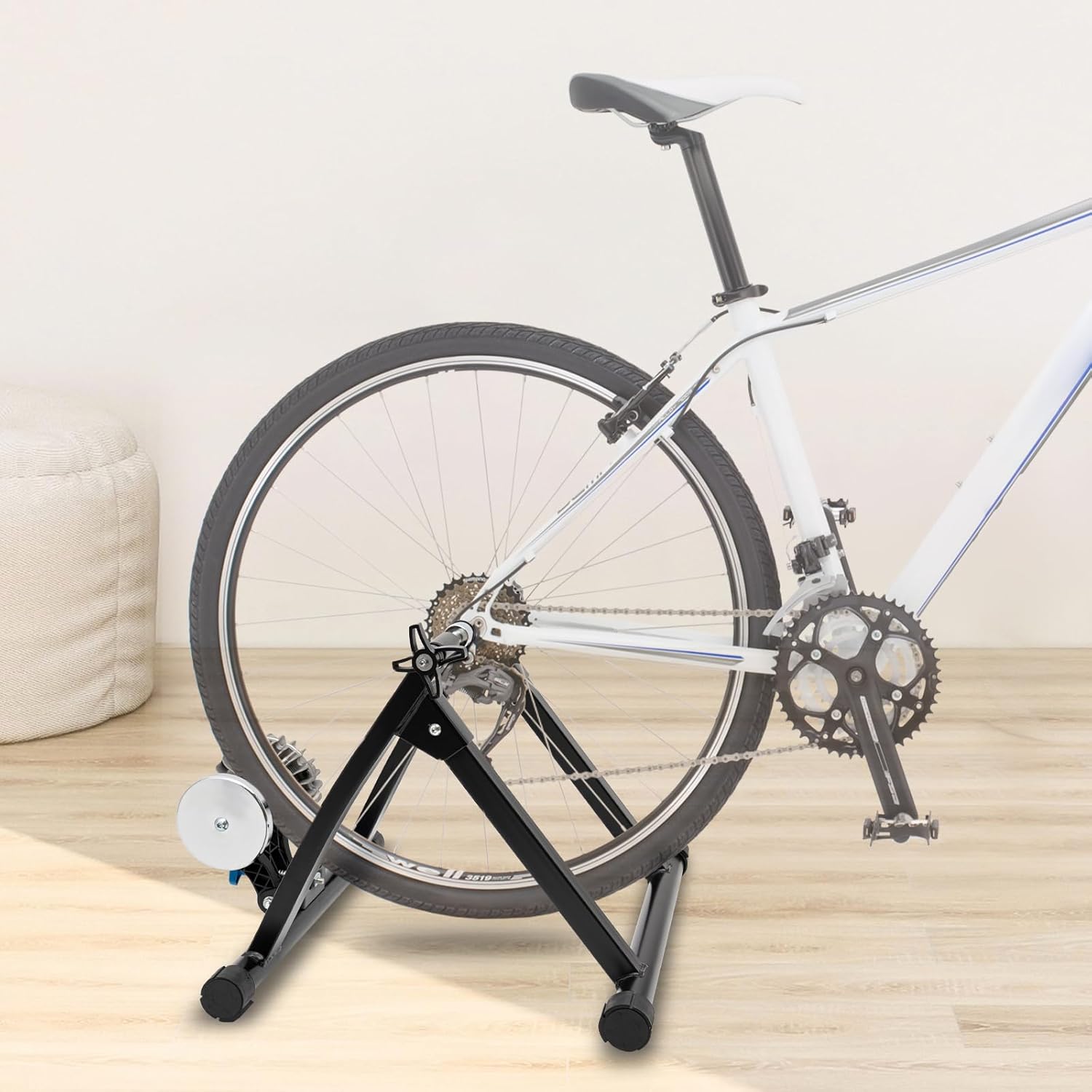 Magnetic Indoor Bike Trainer Stand for 26-29" & 700C Wheels with Quick Release Lever K93210
