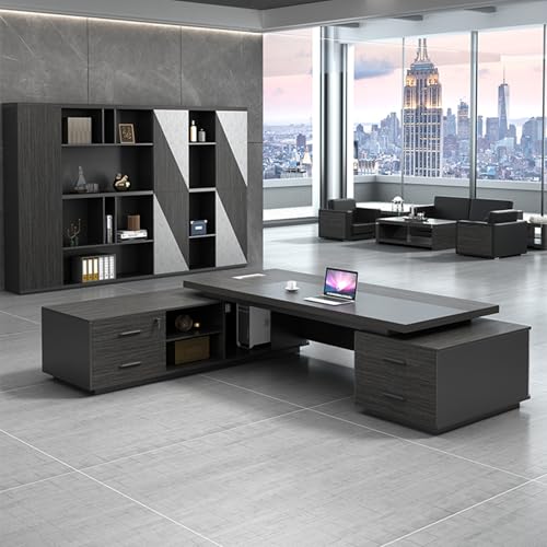 94-Inch Executive Desk, Large Computer Office Desk Workstation for Home Office C36941