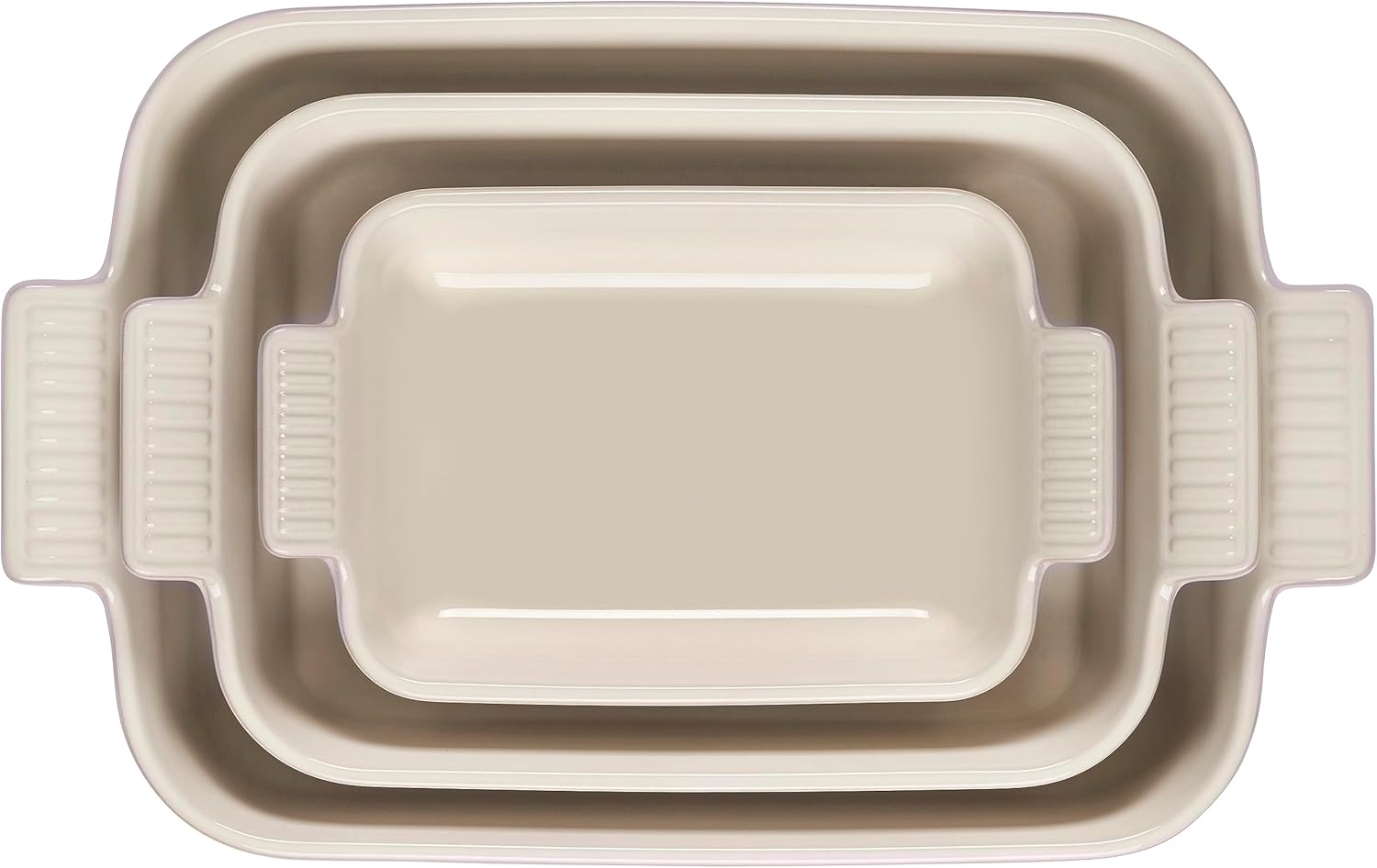 Stoneware Heritage Set 3 Rectangular Dishes, Shallot, 1.1 qt., 2.5 qt. & 4 qt. Q76289