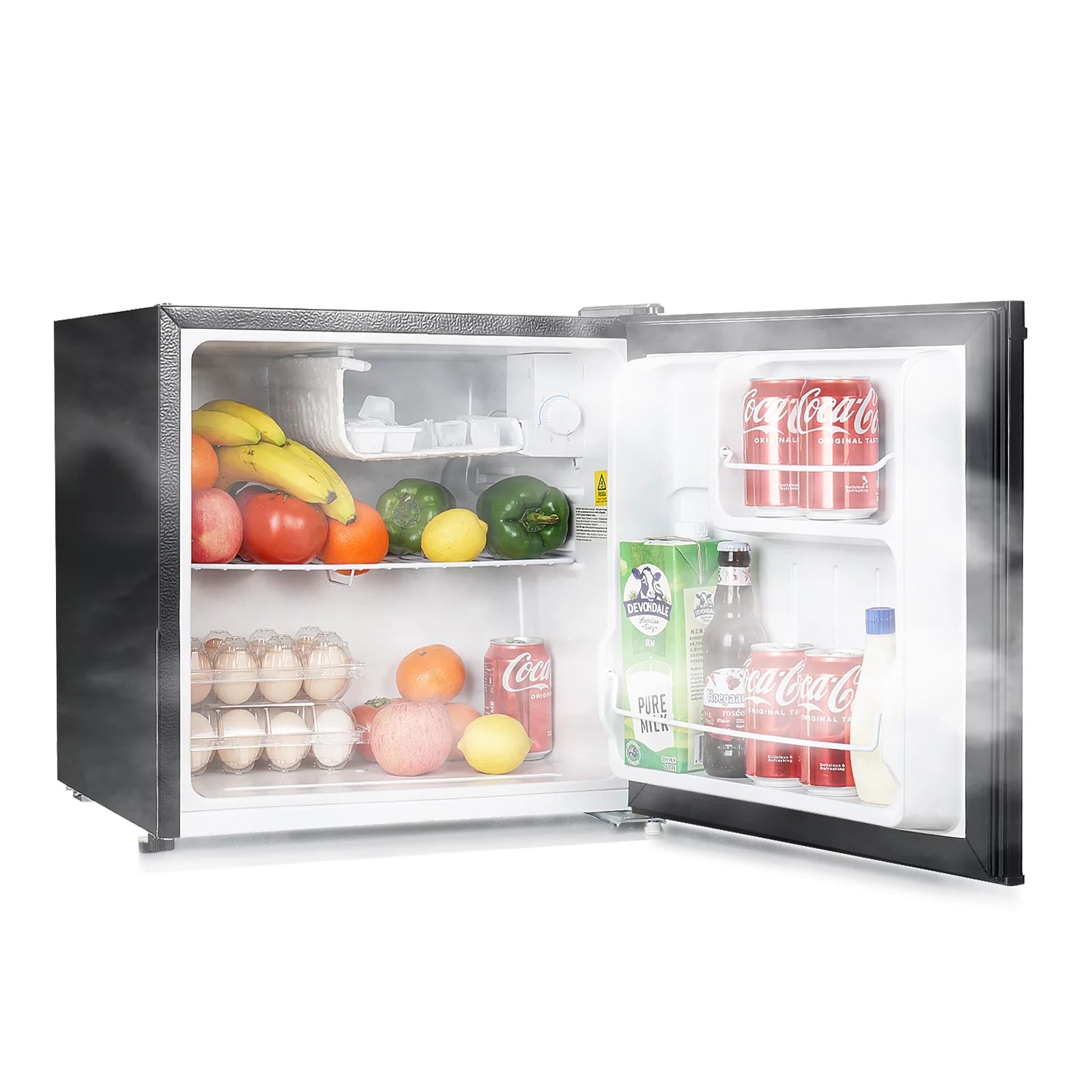 Mini Fridge with Freezer, Single Door Compact Refrigerator J711252