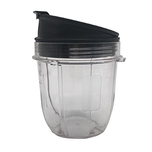 Replacement 18oz Jar Cup with Spout Lid for Nutri Ninja Blender N222