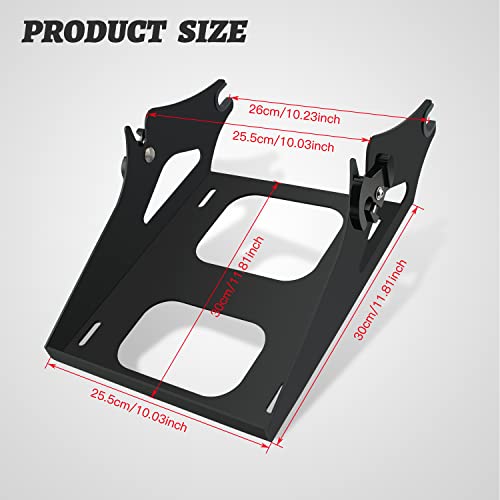 Detachable Two Up Tour Pack Luggage Rack for Harley Touring 2014-2021, Black G4097