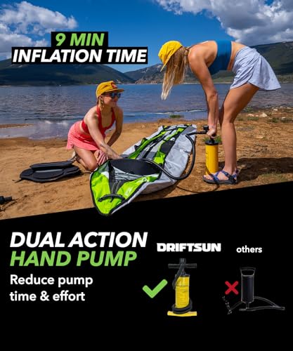 Inflatable Touring Kayak with Padded Seats and Pump D433622